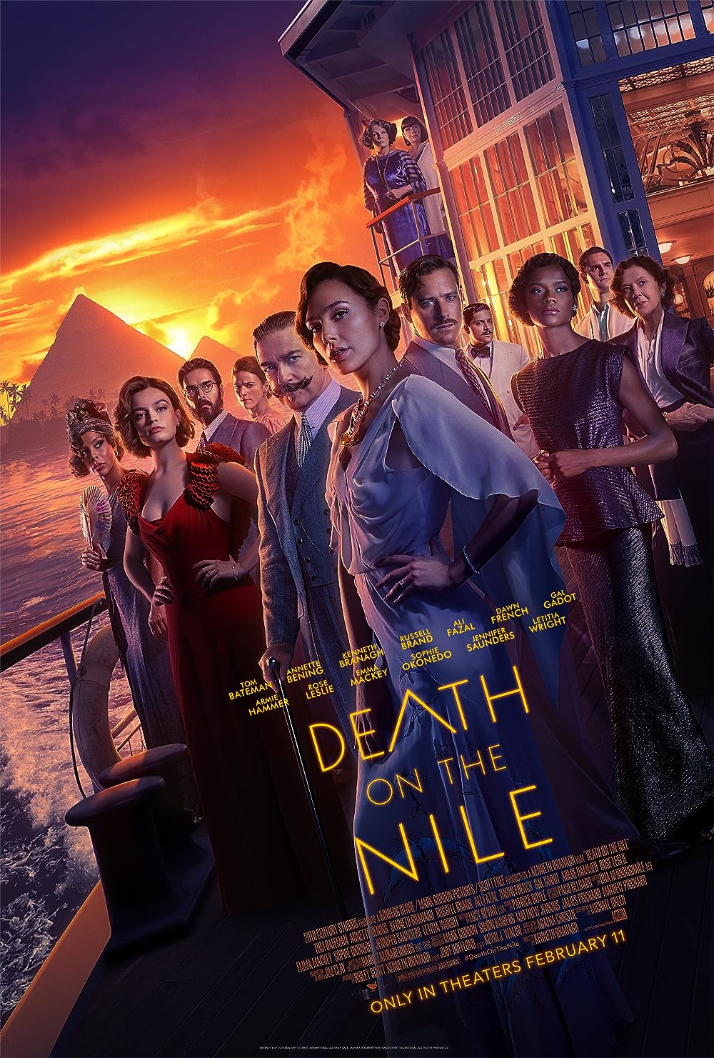 Download Death on the Nile 2022 Hindi ORG Dual Audio 4K BluRay ESub 6GB