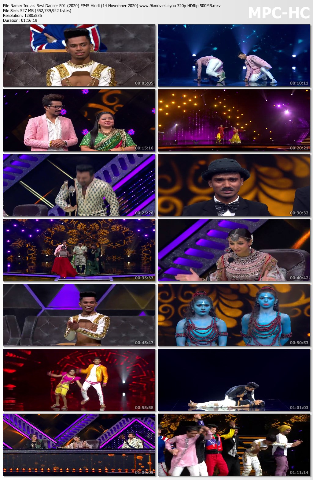 Indias Best Dancer S01 2020 EP45 Hindi 14 November 2020 www.9kmovies.cyou 720p HDRip 500MB.mkv thumbs