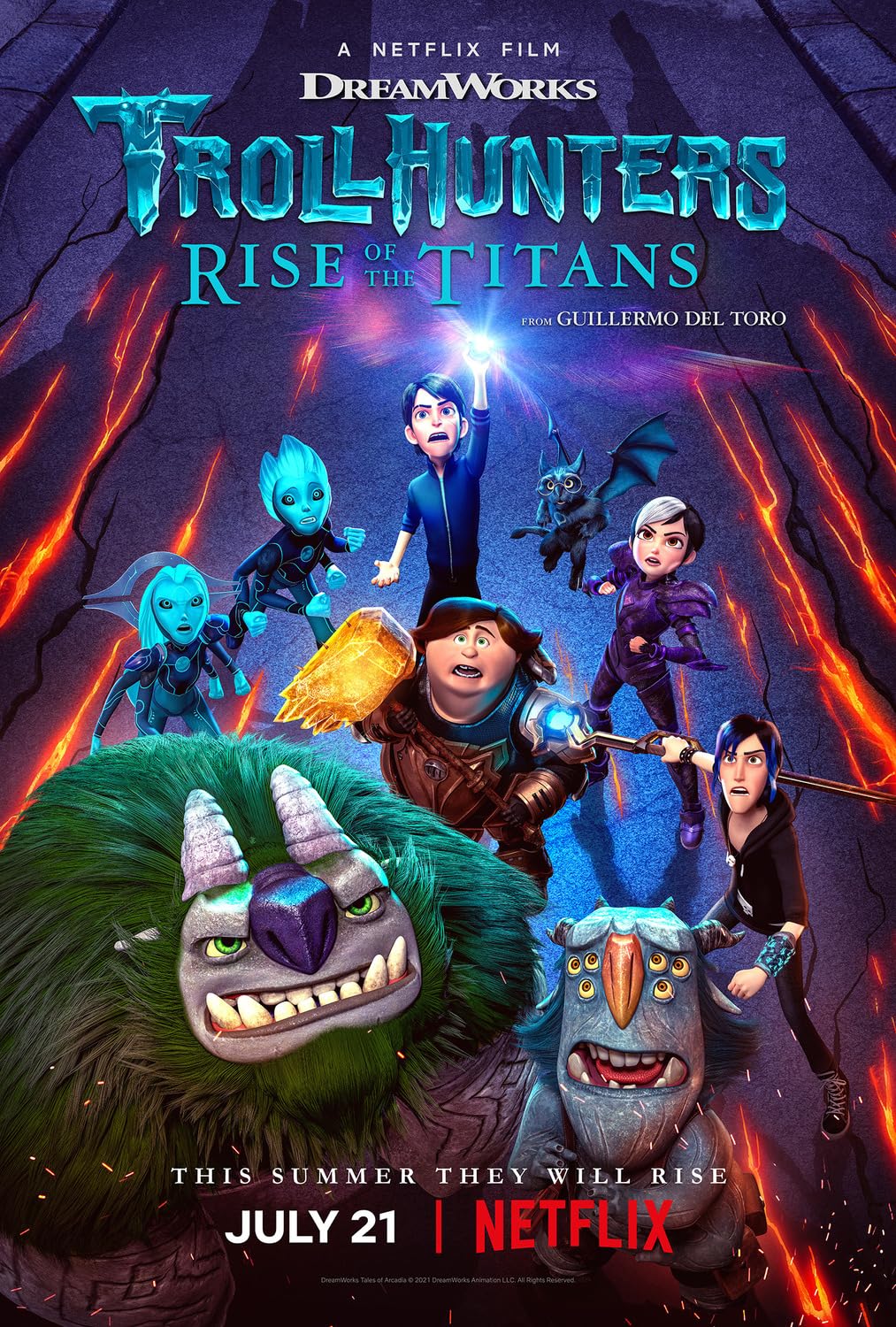 Download Trollhunters Rise of the Titans 2021 Hindi ORG Dual Audio 480p NF HDRip MSub 380MB